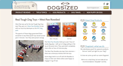 Desktop Screenshot of dogsized.com