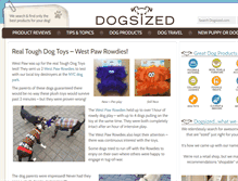 Tablet Screenshot of dogsized.com